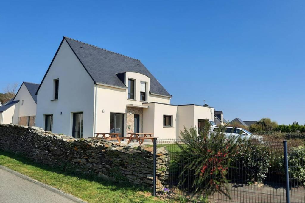 Maison récente avec vue mer, plage et port à pied Sarzeau Exterior foto